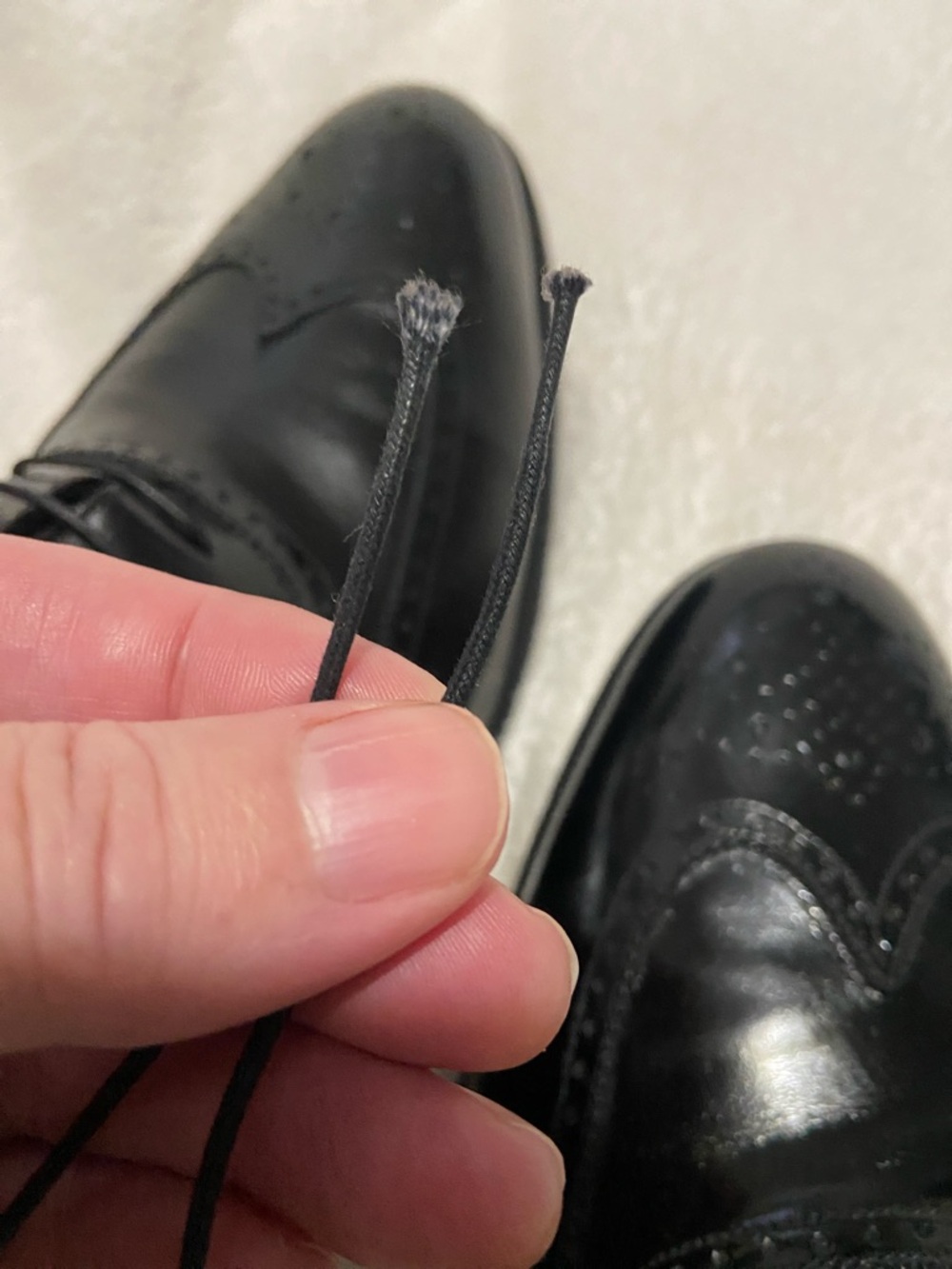 Salvatore Ferragamo Black leather Brogue Oxfords - Picture 10 of 10